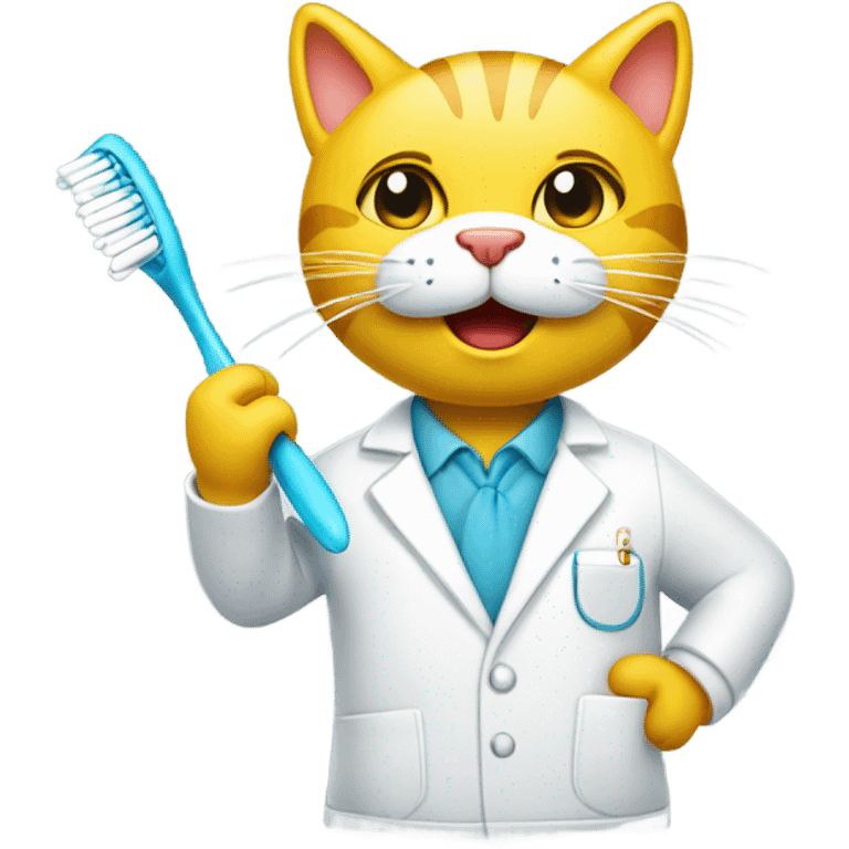 Dentist yellow cat  emoji