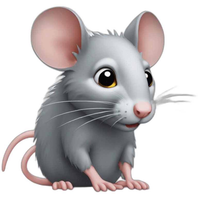 Rat avec de l'argent emoji