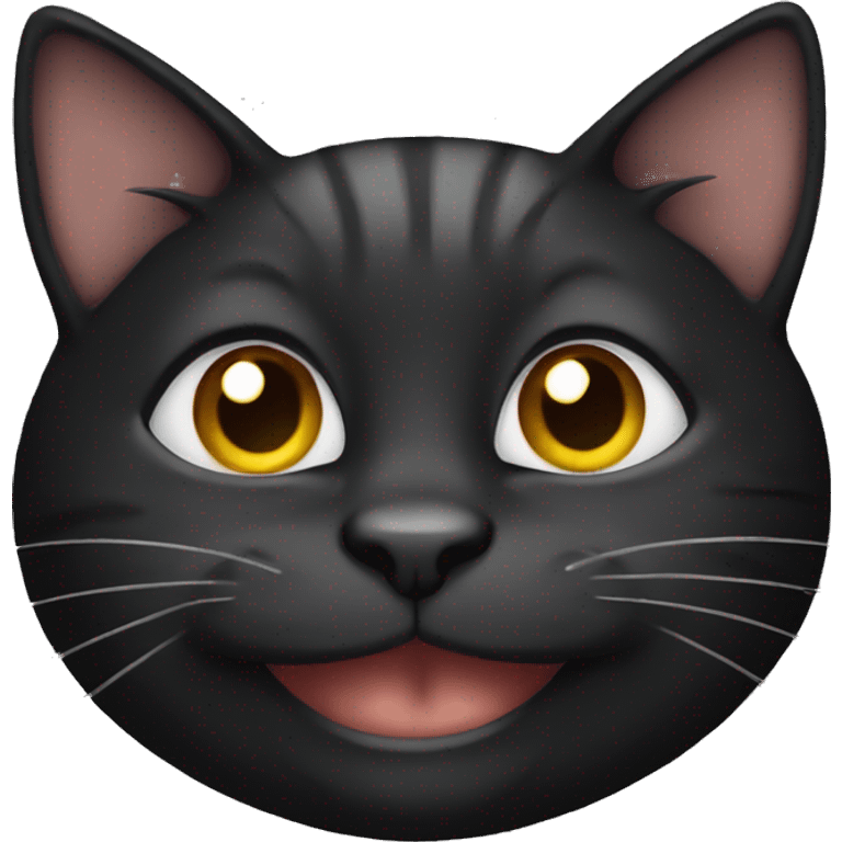 black smiling cat emoji