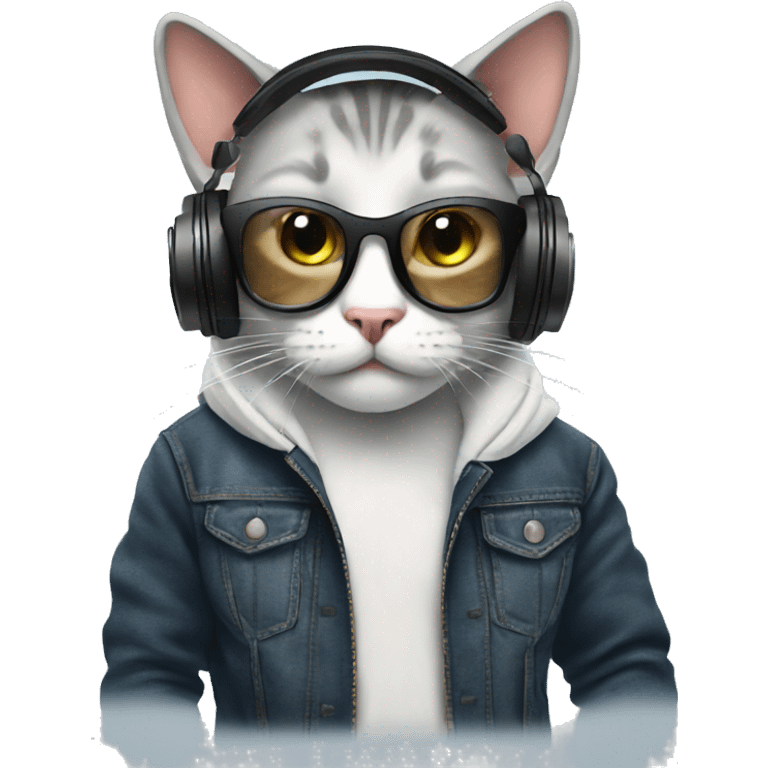 dj cat emoji