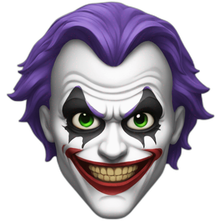 The scary joker emoji