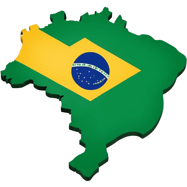 Brazil’s map with his flag emoji