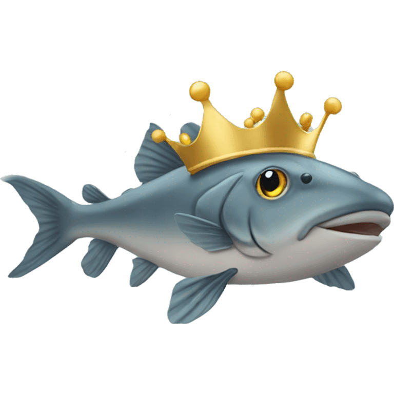 catfish with crown emoji