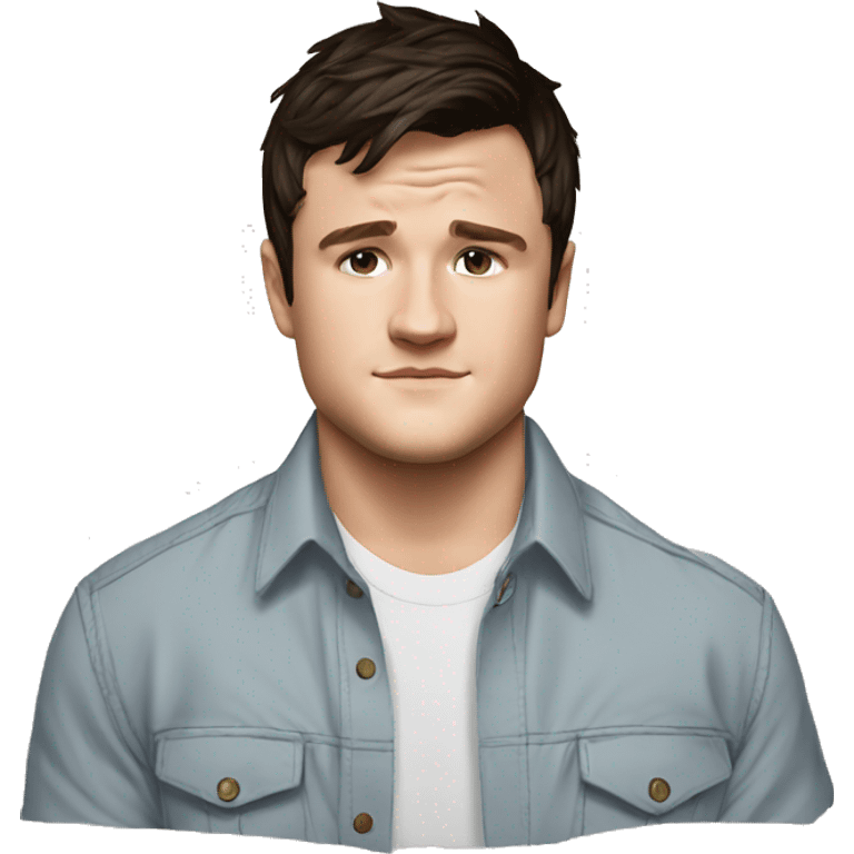 josh hutcherson wearing shirt emoji