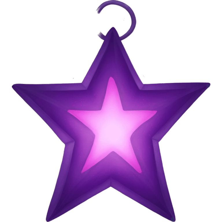 purple and pink star lantern  emoji