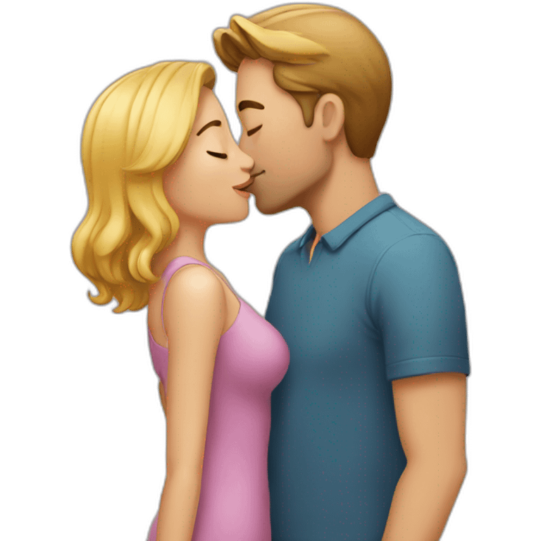 Couple kissing emoji