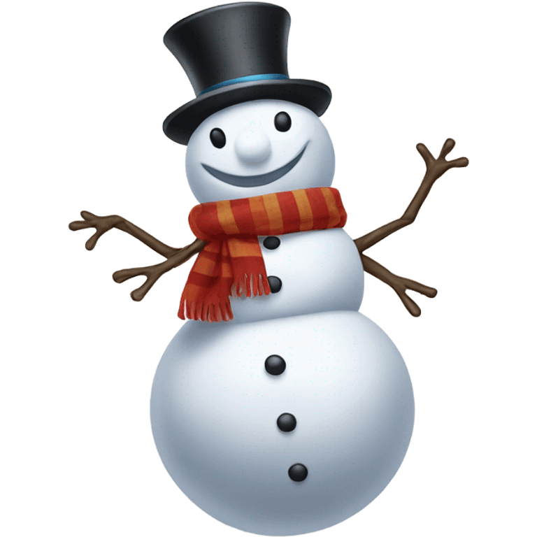 Dancing snowman emoji