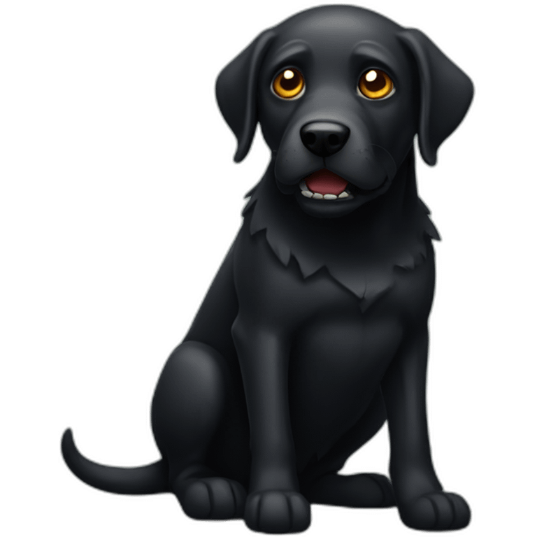 black lab zombie emoji