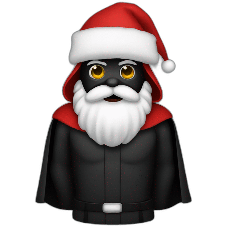 Dark vador dress like santa claus emoji