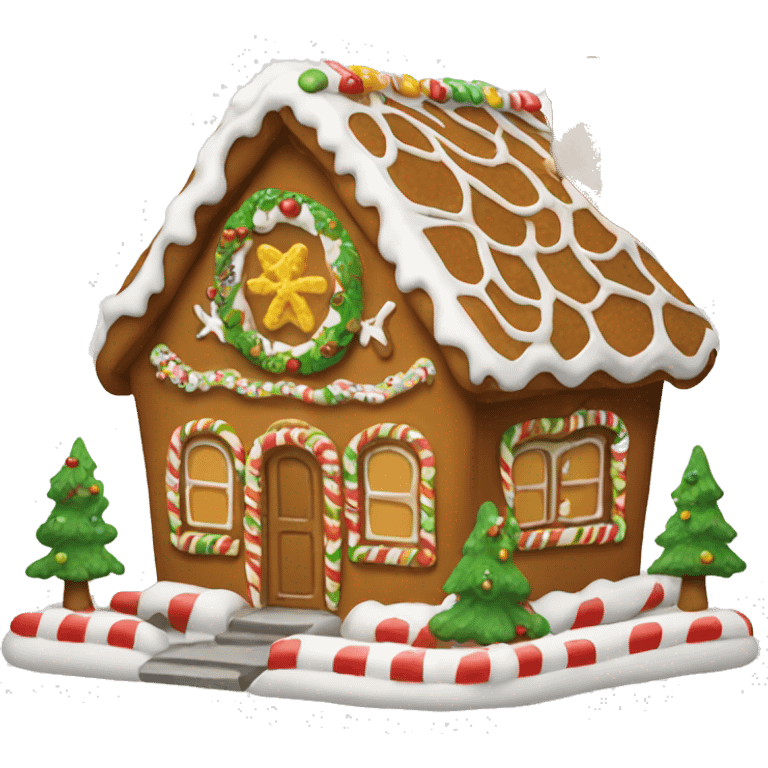 christmas ginger bread house emoji