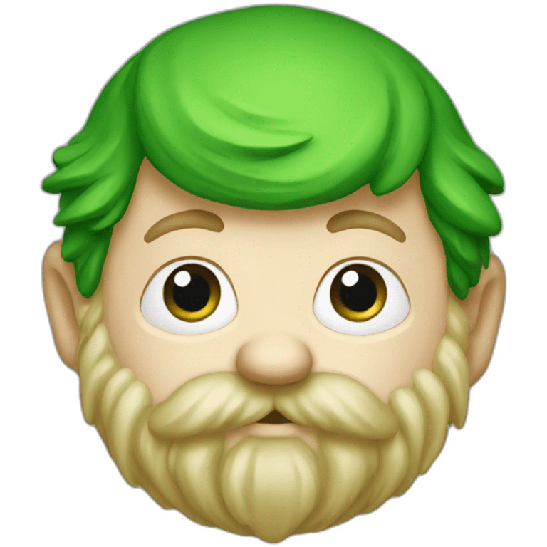 Green haird gnome emoji