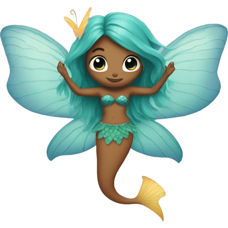 Mermaid with fairy wings emoji