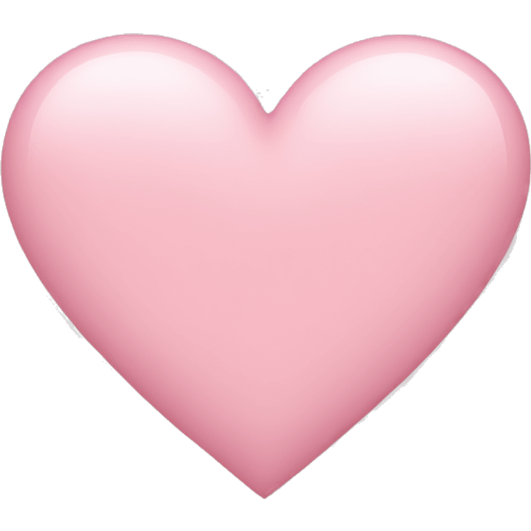 Light pink heart emoji