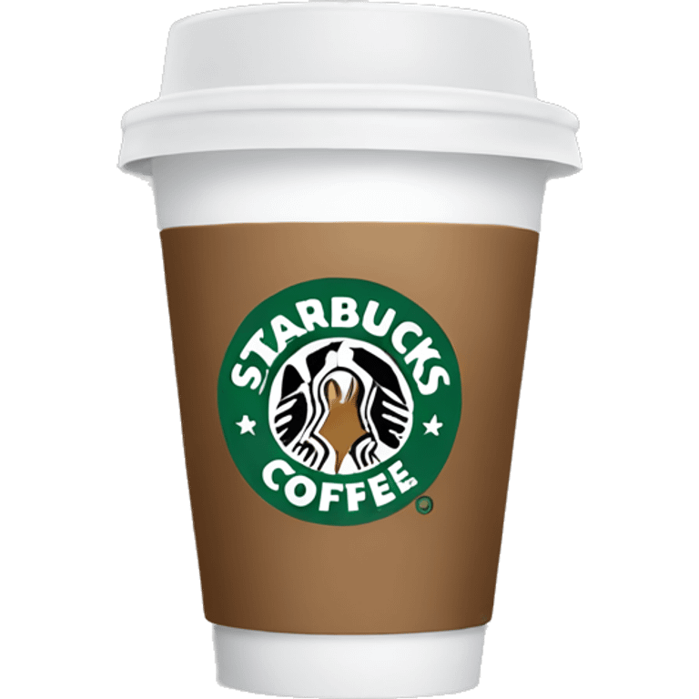 A starbucks coffee cup emoji