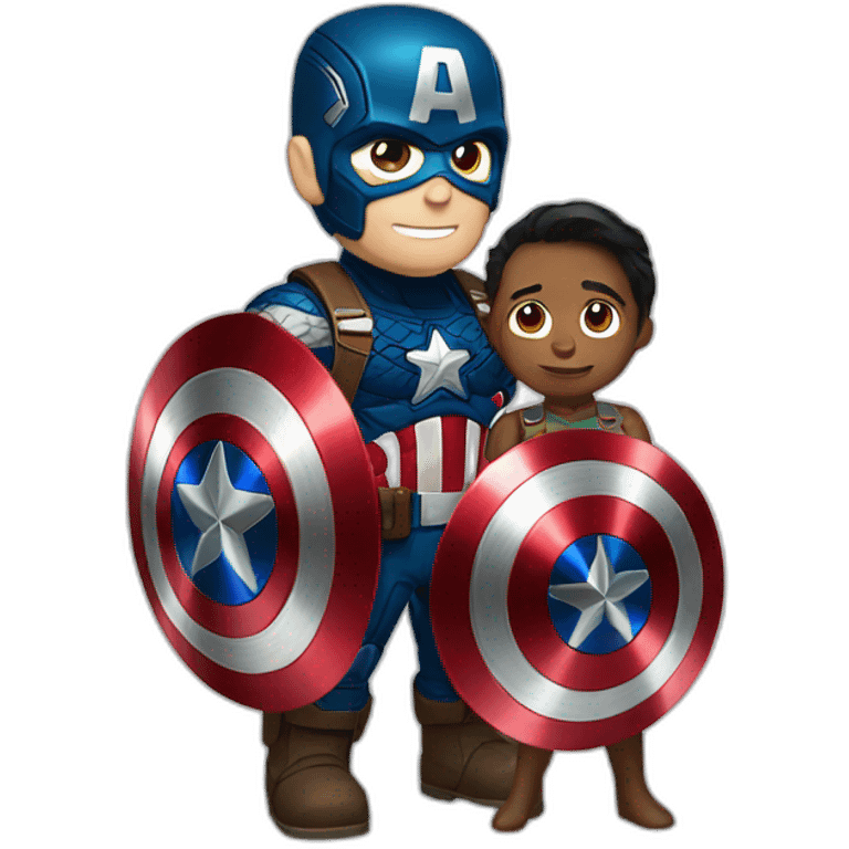 Modhi with captain America emoji