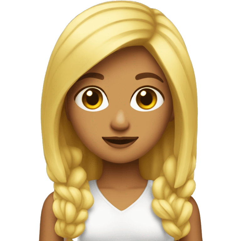 chica rubia emoji