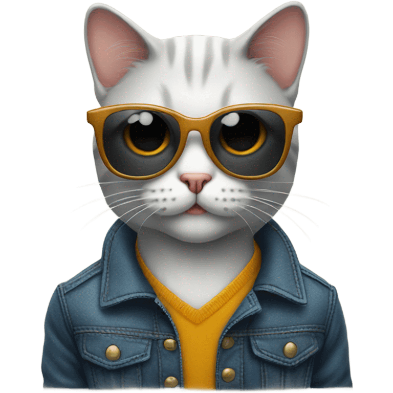 Cat with sunglasses emoji