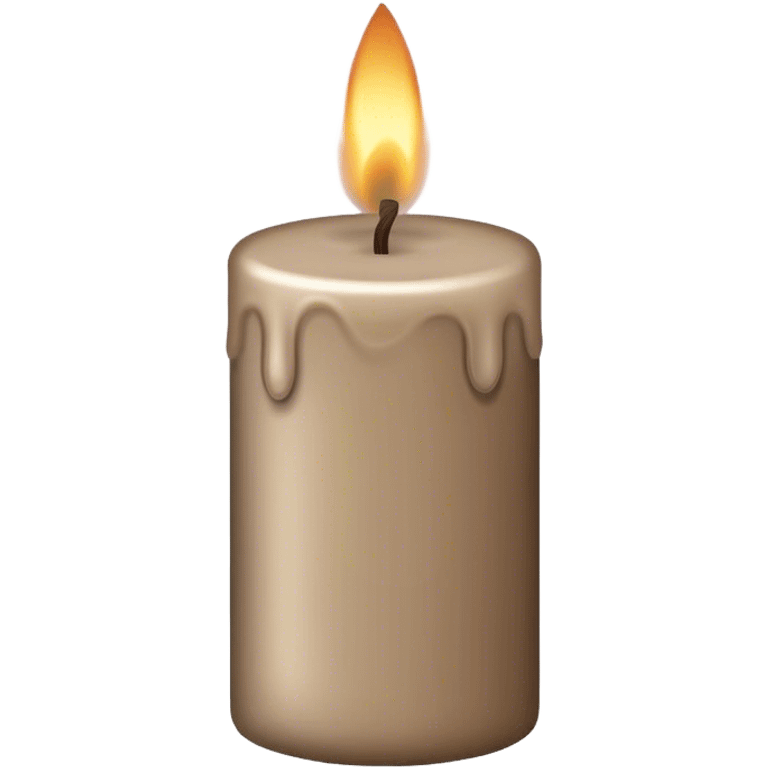 Taupe candle emoji