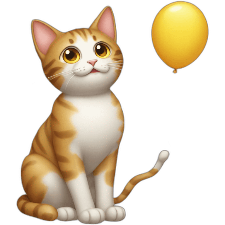 balloon cat meme emoji