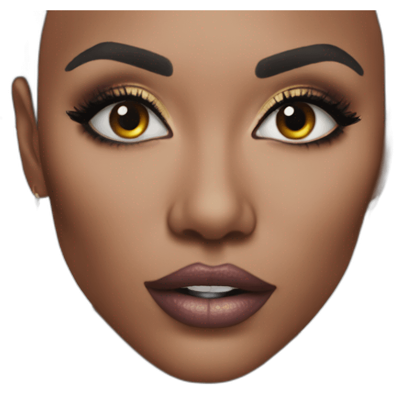 Grace mbizi mais avec du maquillage emoji