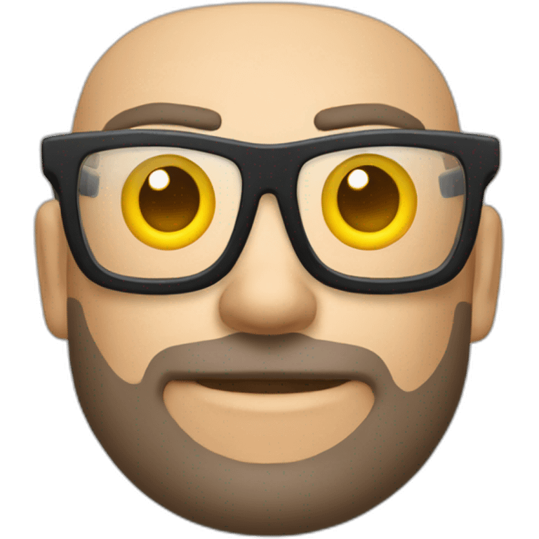 Mec de cité avec des lunettes emoji