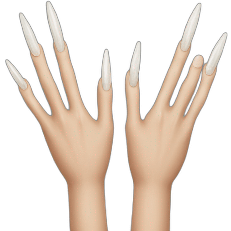 hand with long nails emoji