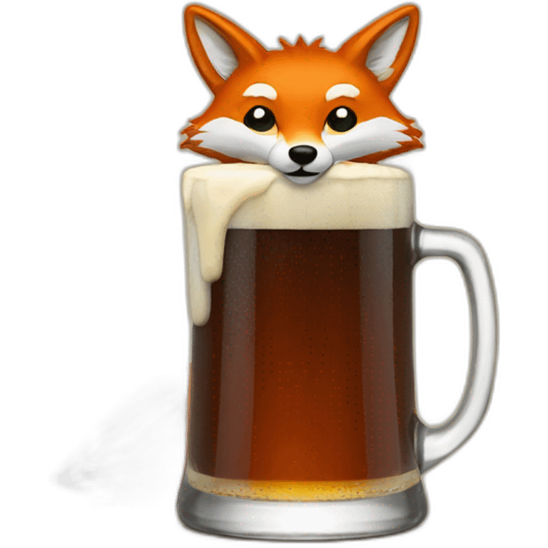 Fox beer emoji