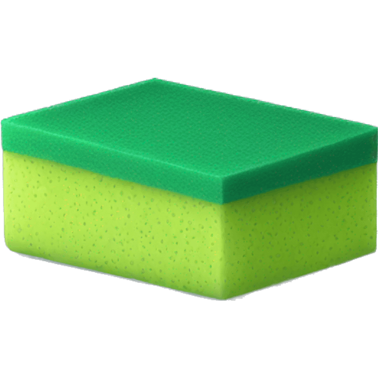 green squared thin dish sponge emoji