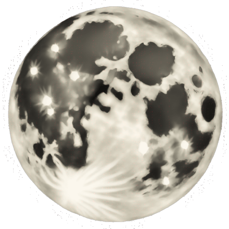 Romantic full moon emoji