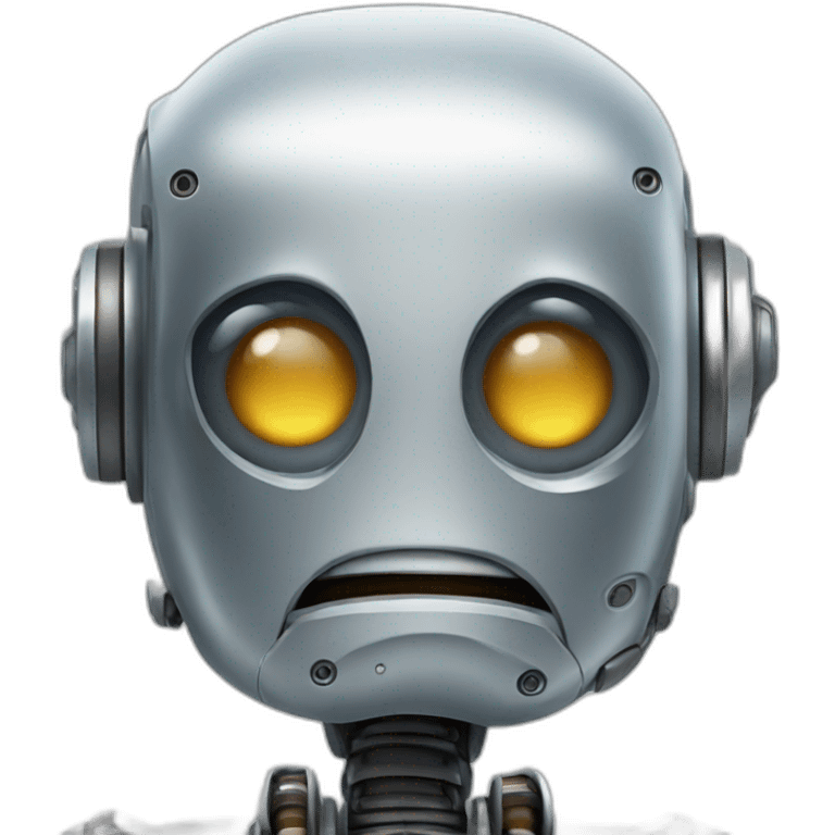 Dissatisfied robot  emoji