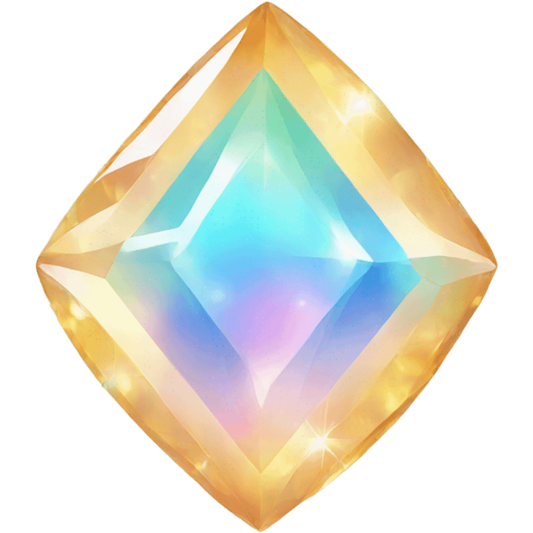 opal crystal shaped like sparkles emoji  emoji