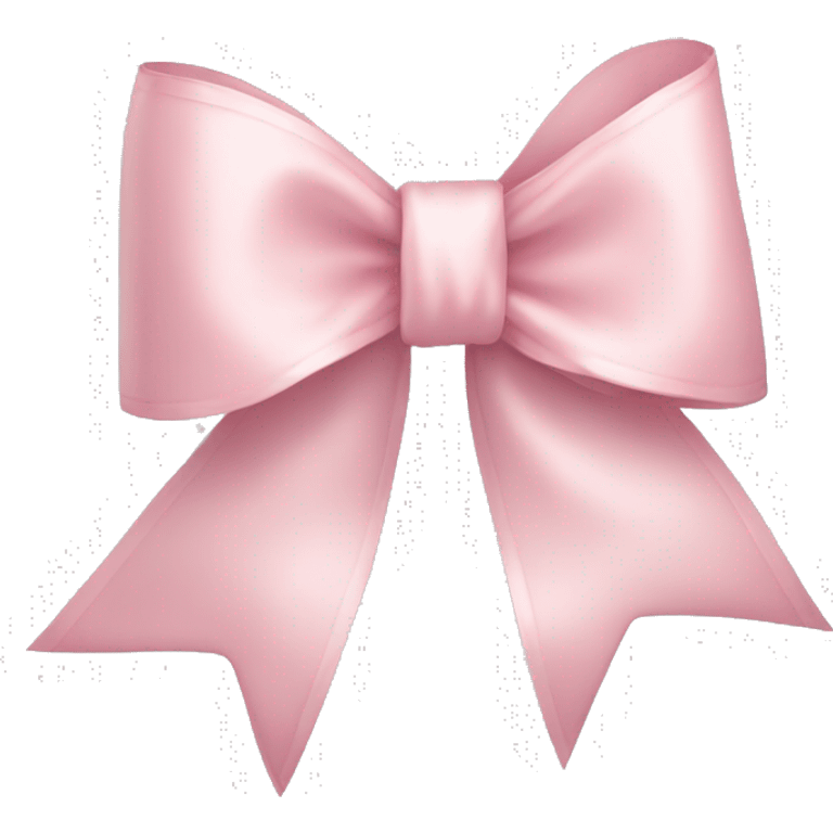 light pink ribbon bow emoji