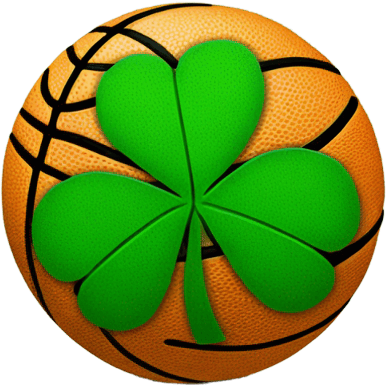 Shamrock basketball  emoji