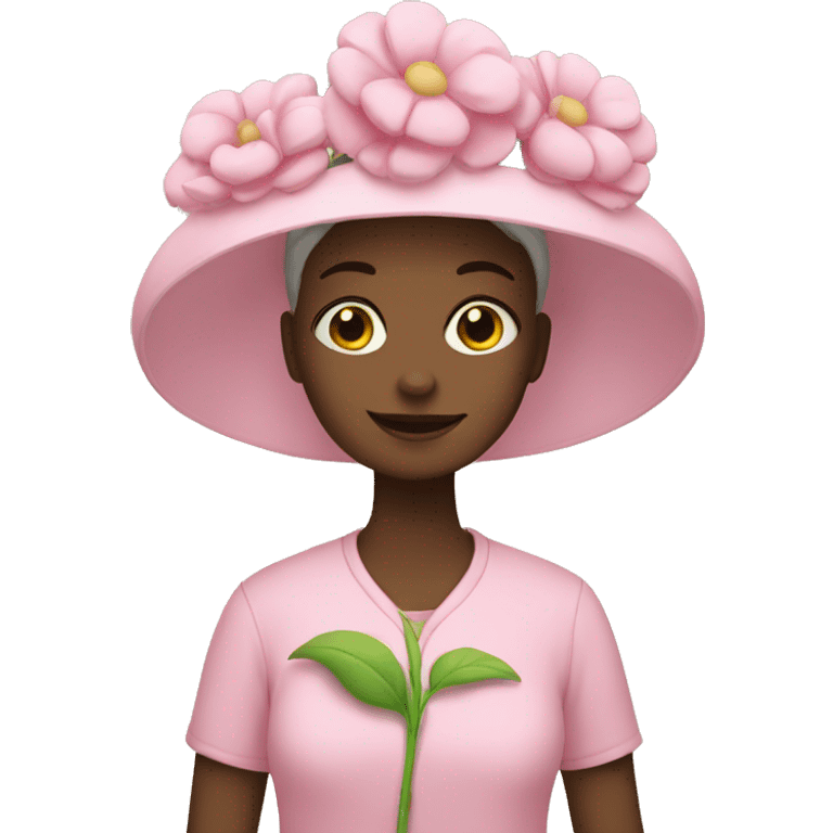 Flower mom girl  emoji