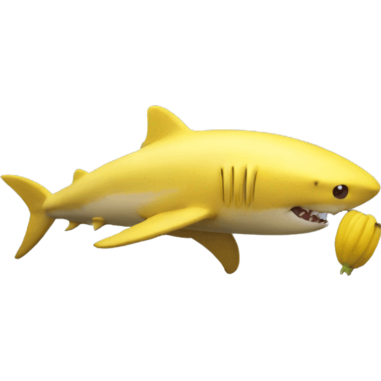 Banana shark emoji