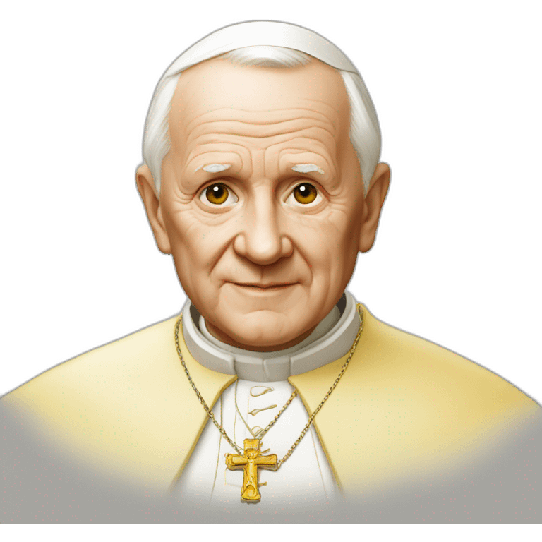 john-paul-ii-yellow-skin emoji