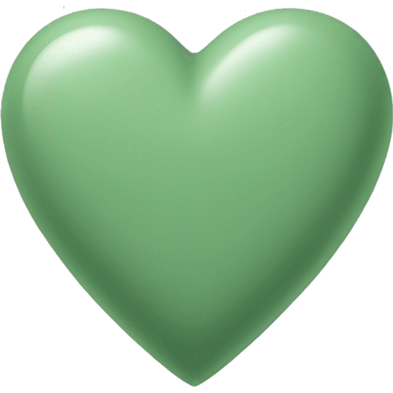 Sage green heart emoji