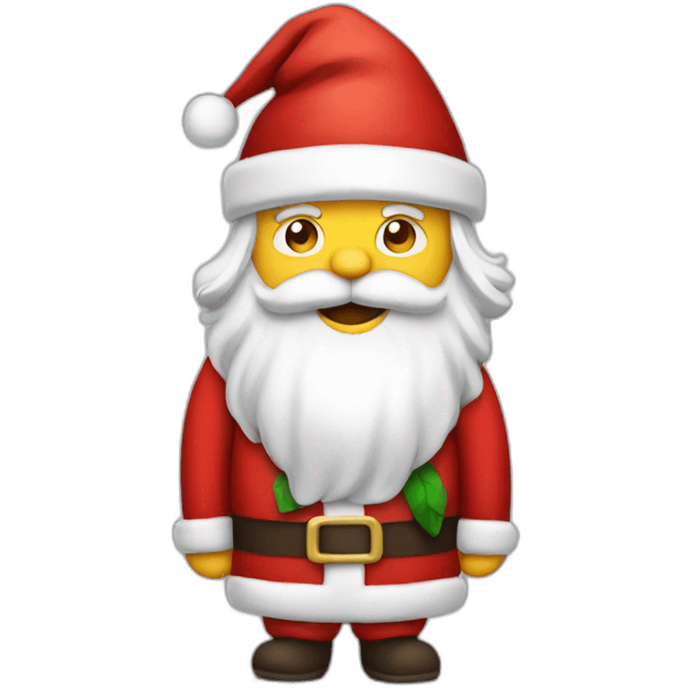 Santa wearing a Santa suit emoji