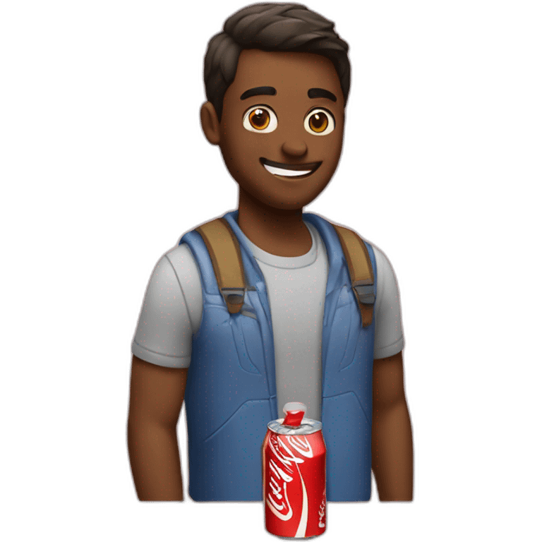 Drinking coke emoji