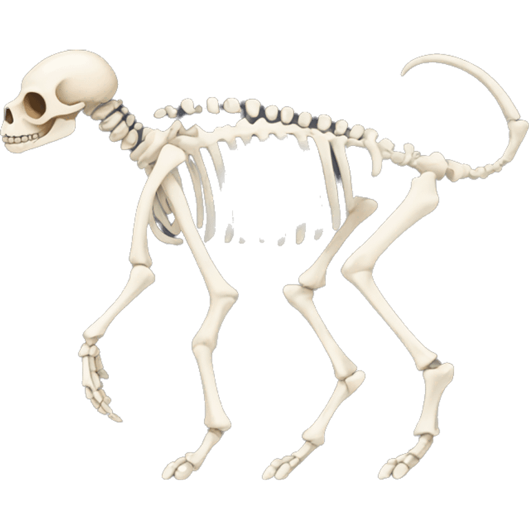 full skeleton mammal emoji