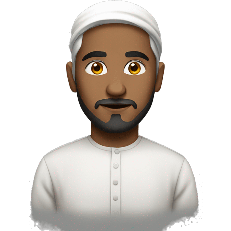 serious Muslim, realistic emoji