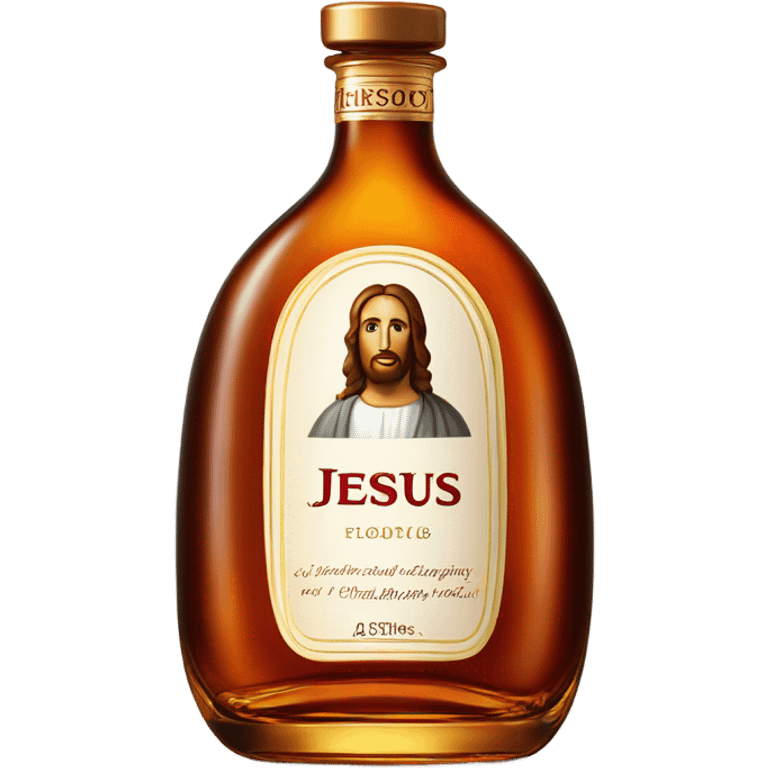 Jesus Hennessy bottle  emoji