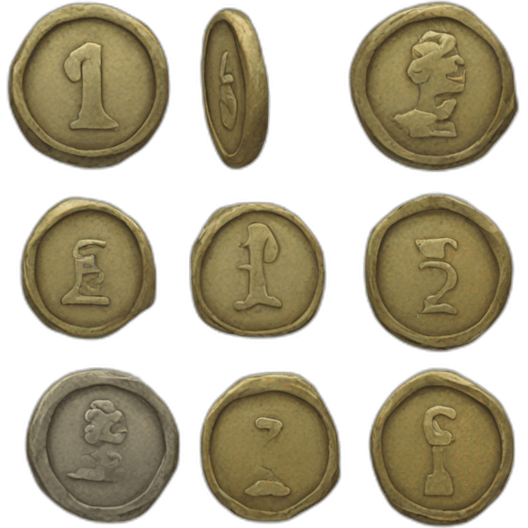 old coins emoji