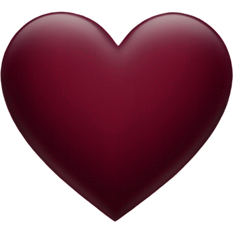 Burgundy heart emoji