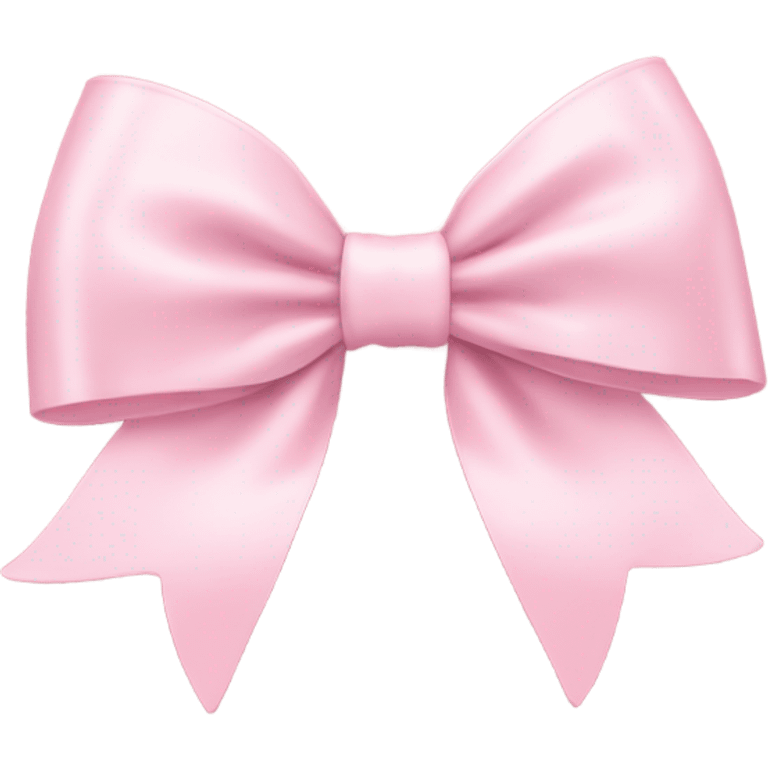 light pink bow on light pink bow emoji