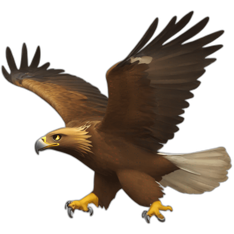 flying golden eagle emoji