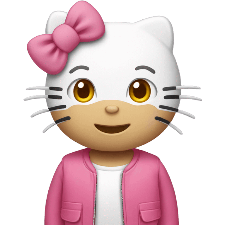 Hello Kitty saludando  emoji