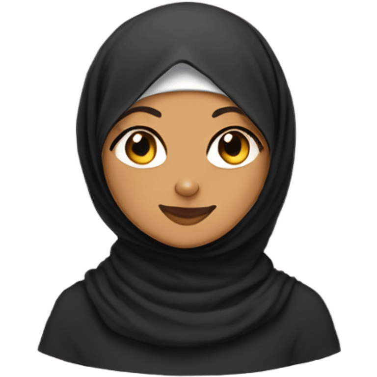 Hijab on a cat emoji