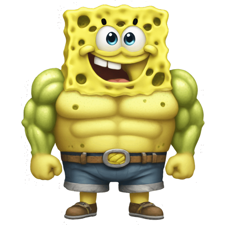 big muscular spongebob emoji