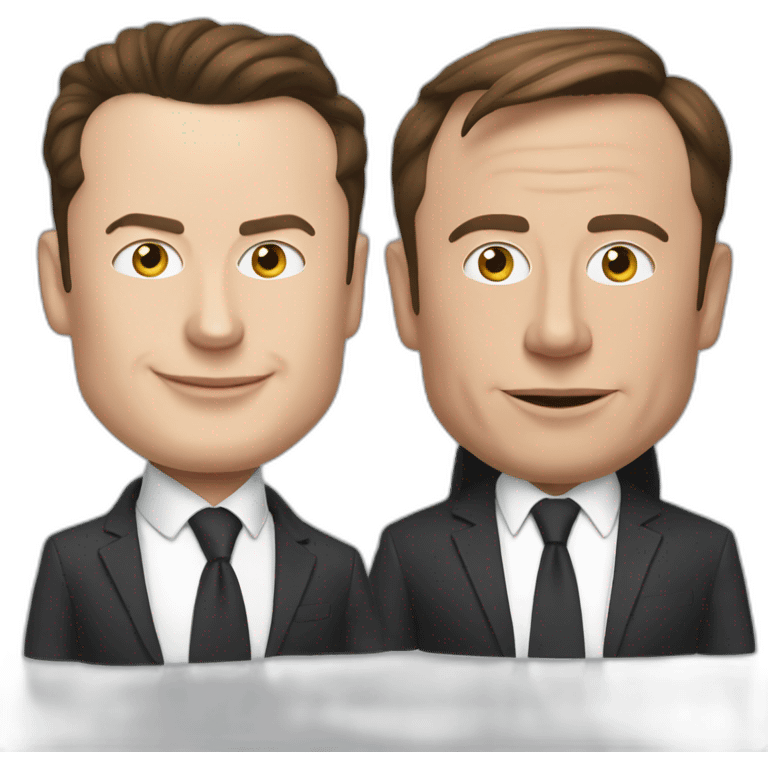 Elon musk et macron emoji